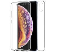 Funda Silicona 3D iPhone XS Max (Transparente Frontal + Trasera)