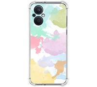 Funda Silicona Antigolpes para OPPO Reno 8 Lite 5G diseño Acuarela 11 Dibujos