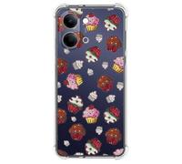 Funda Silicona Antigolpes para Vivo Y21 5G diseño Muffins Dibujos
