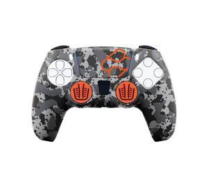 Funda silicona blade fr-tec custom kit digital black camo para mando ps5/ gris