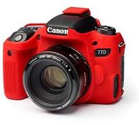 Funda silicona Easycover para Canon 77D Roja