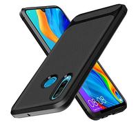 Funda Silicona Gel TPU Nuevo Carbon Negra para Huawei Y6p