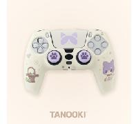 TANOOKI - Combo Pack Maneki, Skin Mando PS5, Carcasa Rígida + Grips + Sticker Touchpad para DualSense, Gato Cute, Kit Accesorios Playstation 5