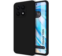 Funda Silicona Líquida Ultra Suave para Huawei Honor X8a Color Negra