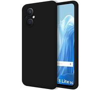 Funda Silicona Líquida Ultra Suave para OPPO Reno 8 Lite 5G Color Negra