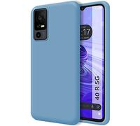 Funda Silicona Líquida Ultra Suave para TCL 40 R 5G Color Azul