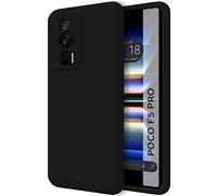 Funda Silicona Líquida Ultra Suave para Xiaomi Poco F5 Pro 5G Color Negra