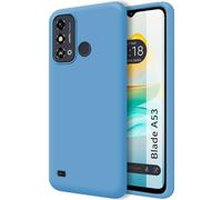 Funda Silicona Líquida Ultra Suave para Zte Blade A53 Color Azul