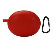 Funda Silicona para Huawei Freebuds 4i Wireless con Llavero,Silicona Case Cover,Protectora Carcasa,Compatible con Auriculares inalámbricos Huawei Freebuds 4i Wireless Bluetooth Earphone (Rojo)