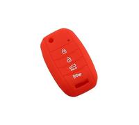Funda Silicona para Llave para KIA para Rio para Sportage para Ceed para Sorento para Cerato para K2 K3 K4 K5 para Cerato Rando Optima para Forte 2013 para Llave de Coche(Red)
