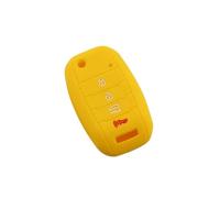 Funda Silicona para Llave para KIA para Rio para Sportage para Ceed para Sorento para Cerato para K2 K3 K4 K5 para Cerato Rando Optima para Forte 2013 para Llave de Coche(Yellow)