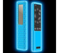 Funda Silicona para Mando Samsung Solar BN59-01357B BN59-01357A BN59-01357D Antideslizante Carcasa de Protector para Mando TV Samsung QLED 2021 Solar Remote (Glow Blue)