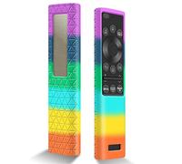Funda Silicona para Mando Samsung Solar BN59-01357B BN59-01357A BN59-01357D Antideslizante Carcasa de Protector para Mando TV Samsung QLED 2021 Solar Remote (Rainbow)