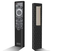 Funda Silicona para Mando Samsung Solar BN59-01385 BN59-01386 Series BN59-01391A [Antideslizante] Carcasa de Protector Compatible con Mando TV Samsung SolarCell Remote 2022 2023 (Negro)