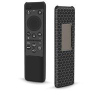 Funda Silicona para Mando Samsung Solar TM2360E BN59-01432A BN59-01439A BN59-01455E Series [Antideslizante] Funda Protector Compatible con Samsung SolarCell Smart TV Remote 2023 (Negro)