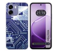 Funda Silicona para OPPO A6x / A6k diseño Circuito Dibujos