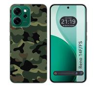Funda Silicona para OPPO Reno 14 FS / 14FS 5G diseño Camuflaje Dibujos