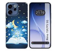 Funda Silicona para OPPO Reno 15 F / 15F 5G diseño Libro Cuentos Dibujos