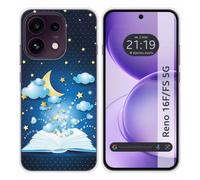 Funda Silicona para OPPO Reno 16 F / 16F 5G diseño Libro Cuentos Dibujos
