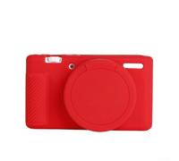 Funda Silicona para sony ZV-1 Protección Anticaídas Funda Silicona | Silicona para premium, antiarañazos, absorbe impactos, protege lente y cuerpo, durabilidad extrema(red)