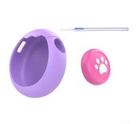 Funda Silicona para tamagotchi Paradise con Cordón Funda Silicona(pruple case+keycap+Lanyard)