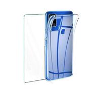 Funda silicona + protector cristal templado para samsung galaxy a21s