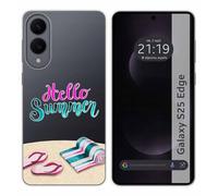 Funda Silicona Transparente para Samsung Galaxy S25 Edge 5G diseño Summer Dibujos