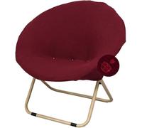 Funda Silla Elástica Impermeable, para Sillón sin Brazos o Luna - Protector Elástico de Tela Jacquard, Desenfundable y Lavable para Sofá 1 Plaza, Sala, Dormitorio(Wine Red,4ps)