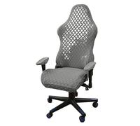Funda Silla Escritorio Funda For Silla De Juegos, Sillón De Lana Elástica, Funda For Asiento De Ordenador, Funda For Silla De Oficina Con Elevación Giratoria Con Funda For Reposabrazos(Light grey2)