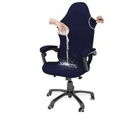 Funda Silla Gaming 4 unids/set Color sólido funda for silla de oficina estiramiento Jacquard Gaming reposabrazos fundas for sillas elástico giratorio Protector asiento hogar Para interiores(A3)