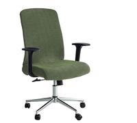 Funda Silla Oficina 1PC Thicken Striped Office Chair Cover Stretch Computer Covers Lift Rotating Gaming Chair Protector Study Room Home(A3 Green)