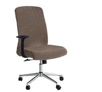 Funda Silla Oficina 1PC Thicken Striped Office Chair Cover Stretch Computer Covers Lift Rotating Gaming Chair Protector Study Room Home(A2 Coffee)