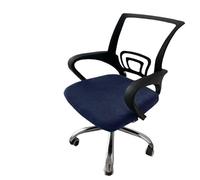 Funda Silla Oficina 1Pc Velvet Office Chair Cover Computer Swivel Seat Modern Elastic Slip Washable Slipcovers Removable Dust(Blue4)