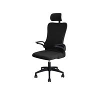 Funda Silla Oficina Water Repellent Game Chair Cover with Headrest for Office Internet Cafe Computer Armrest Gaming Covers(Black)