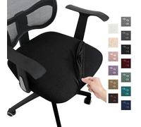Funda Silla Oficina Waterproof Office Computer Seat Protective Elasticity Split Cover Universal Anti-Dust Thicken Chair 1PC(Light Khaki)