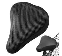 Funda Sillin Bicicleta, Cubre Cojín del Asiento de Bicicleta 23x20 cm, Sillin Funda Cómoda Cubierta Asiento Bici, Cómodas y Transpirables para MTB para Mujer Hombres (Negro)