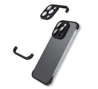 Funda sin bordes de cuatro esquinas a prueba de golpes para iPhone 16, 15, 14, 13 Pro Max Plus, con protector de lente de cámara, silicona suave, almohadilla de esquina de lujo, protección delgada,