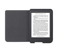 Funda eReader - Rakuten Kobo Nia SleepCover, Cuero artificial, Modo Suspención Automático, Negro