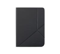 Funda SleepCover para Kobo Clara Colour/BW | Negro | Tecnología de Sueño/Despertar | Soporte Integrado de 2 Posiciones | Cuero Vegano | Compatible con el eReader Kobo Clara Colour/BW de 6”