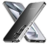 Funda Slim Fit compatible con Samsung Galaxy S24 2024 - Parte trasera de PC rígido + Parachoques de TPU suave, resistente a golpes y transparente