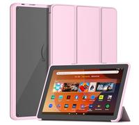 Funda Smart para tabletas de 10,1 pulgadas, no para Onn iPad de 10,1 pulgadas, Patamiyar delgada, ligera, triple plegable, con función atril para dormir y despertar, color rosa claro