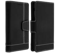 Avizar Funda Billetera con Soporte Negra para Smarphones 5" a 5.5"