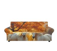 Funda Sofa 1 Plaza Árbol De Caballo Naranja Cubre Sofas Ajustables Fundas Sofas Elastica Spandex Lavables Protector Sofa Cover Anti Gatos Funda Sofá Universal Espesas Fundas Sofá Modernas Couch Cover