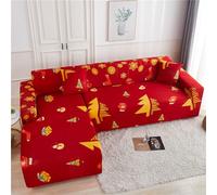 Funda Sofa 1 Plaza Árbol Dorado Rojo Cubre Sofas Elasticas Ajustables Spandex Lavables Cubresofa Modernas Couch Cover Universal Sofa Cover Funda Sofá Anti Gatos