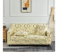 Funda Sofa 1 Plazas Línea Negra Funda De Sofá Elástica En Spandex,Antideslizante,Cubre Sofá Antimanchas Lavable,Estampadas Fundas Sofa Ajustables