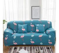 Funda Sofa 3 Plazas Azul Rosa Animales Fundas de Sofa 3 Plazas Ajustables Cubre Sofas Poliéster Fundas Sofas Elastica Lavable Cubresofa Anti Gatos Perros Funda Sofá Elastica Couch Cover Universal