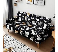 Funda Sofa 3 Plazas Gato Gris General Funda De Sofá Elástica En Spandex,Anti Gatos Arañazo Y Perros Mascotas,Antideslizante Protector Sofa,Adecuado para Sala De Estar