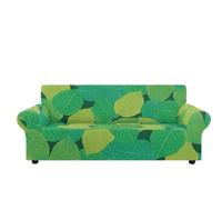 Funda Sofa 3 Plazas Hojas Verdes De Menta Cubre Sofas Ajustables Fundas Sofas Elastica Spandex Lavables Protector Sofa Cover Anti Gatos Funda Sofá Universal Espesas Fundas Sofá Modernas Couch Cover
