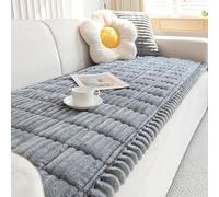 Funda Sofa Chaise Long 1 2 3 4 Plazas Protector de Cubre Sofa-Fundas de Pana Suaves y Gruesas Antideslizante Antiarañazos Duradero y Lavable,Light Gray,70x120cm