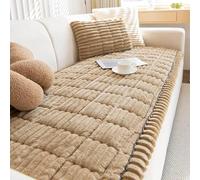 Funda Sofa Chaise Long 1 2 3 4 Plazas Protector de Cubre Sofa-Fundas de Pana Suaves y Gruesas Antideslizante Antiarañazos Duradero y Lavable,Marrón,90x240